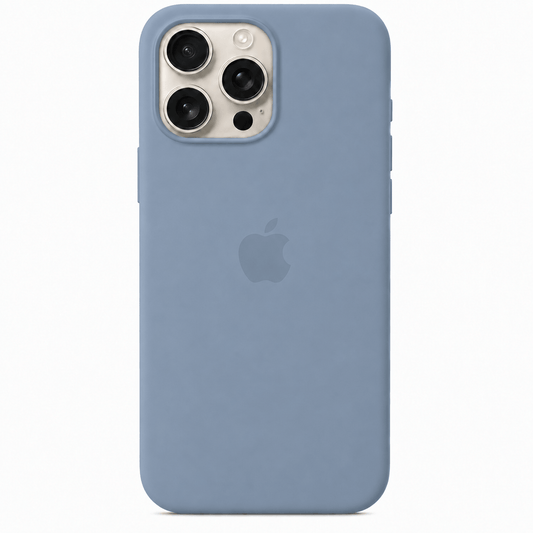 iPhone 16 Pro Max Silicone Case – MagSafe Silicon Cover - Dusty Blue | Urban Gorilla